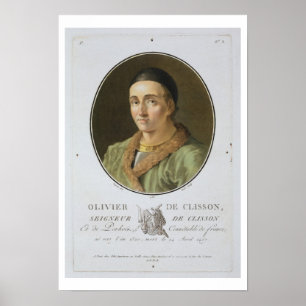 「ポートレートdesからのOlivier de Clisson (1336-1407年) ポスター