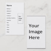 ポートレートGSD標準サイズテンプレート 名刺 (正面/裏面)
