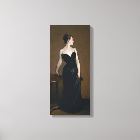 ポートレートMadame X by John Singer Sargent, 1884 キャンバスプリント (正面)