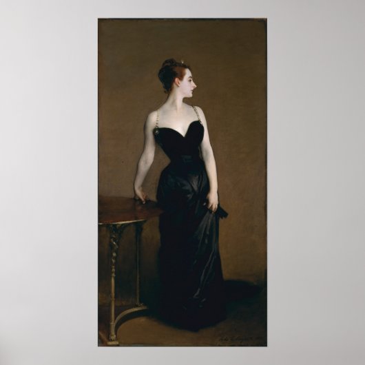 ポートレートMadame X by John Singer Sargent, 1884 ポスター (正面)