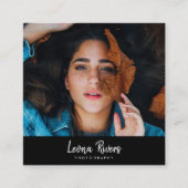 ポートレートQRコードフォトグラファー名刺 スクエア名刺 (正面)