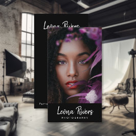 ポートレートQRコードフォトグラファー名刺 名刺