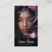 ポートレートQRコードフォトグラファー名刺 名刺 (正面)