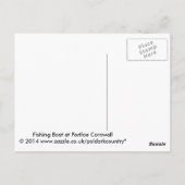 ポートローコーンウォールイングランド ポストカード (裏面)