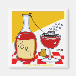 ポートワインテイスティングパーティー好意の漫画おもしろい マグネット