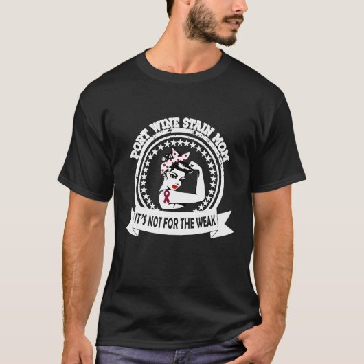 ポートワイン染色ママのための女性 Tシャツ (正面)