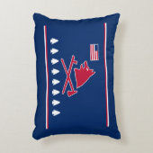 ポーニー人民国民国旗 アクセントクッション (正面(垂直))