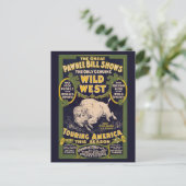 ポーニー素晴らしビルがショーし、ヴィンテージサーカスのポスター ポストカード (スタンド正面)