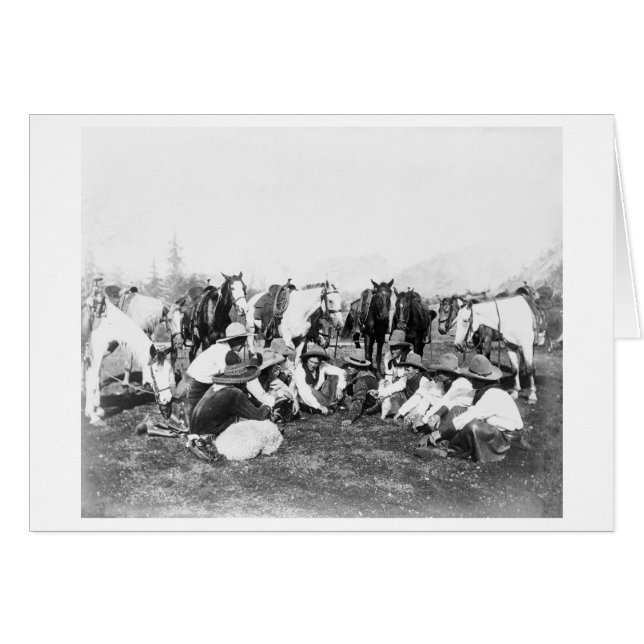 ポーニー・ビルのワイルド・ウェスト・ショーのメンバー (正面横)