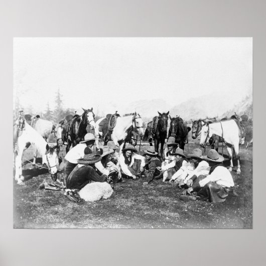 ポーニー・ビルのワイルド・ウェスト・ショーのメンバー ポスター (正面)