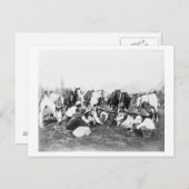 ポーニー・ビルのワイルド・ウェスト・ショーのメンバー ポストカード (正面/裏面)