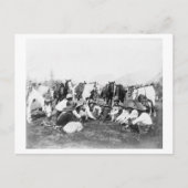 ポーニー・ビルのワイルド・ウェスト・ショーのメンバー ポストカード (正面)