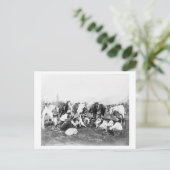 ポーニー・ビルのワイルド・ウェスト・ショーのメンバー ポストカード (スタンド正面)