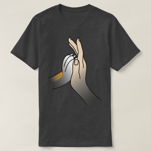 ポーハイファイブコルギドッグ Tシャツ (デザイン正面)