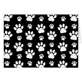 ポーパターン、ポープリント、犬の足、白黒