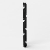 ポーパターン、ポープリント、犬の足、白黒 Case-Mate iPhoneケース (裏面/左)