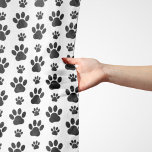 ポーパターン、犬の足、ポープリント、白黒 スカーフ<br><div class="desc">白い背景に黒い手を付けた可愛らしいおもしろいと可愛らしい柄。そしてモダントレンディーギフト、あなたの人生の犬の恋人に最適。</div>