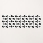 ポーパターン、犬の足、ポープリント、白黒 ヨガマット (正面(横))