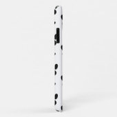 ポーパターン、犬の足、白黒、モノグラム Case-Mate iPhoneケース (裏面/右)