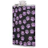 ポーパターン、紫の前足、犬の前足、動物の前足 フラスク (左)