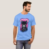 ポーパワーパンク猫 Tシャツ (正面フル)