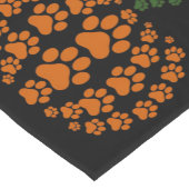 ポーパンプキンポープリントドッグ感謝祭 ショートテーブルランナー (コーナー)