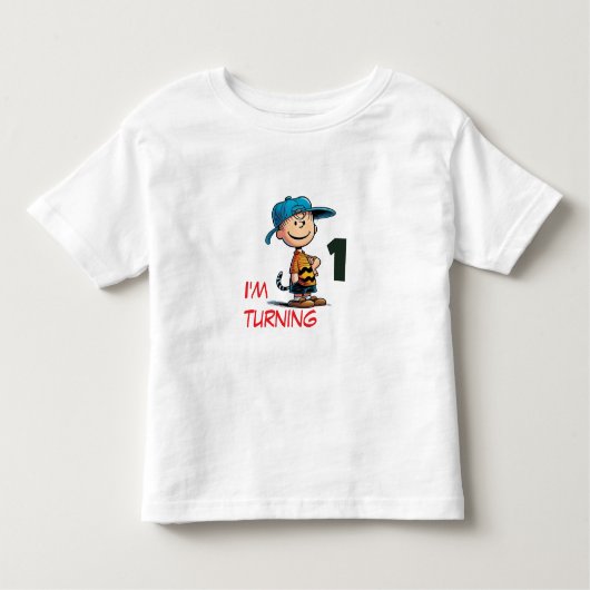ポーパーソナライズされたウウォータカラー第1誕生日 トドラーTシャツ (正面)