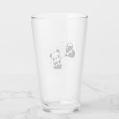 ポーパーソナライズされたウウォーターカラー第1誕生日ベビー タンブラーグラス (裏面)