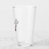 ポーパーソナライズされたウウォーターカラー第1誕生日ベビー タンブラーグラス (左)