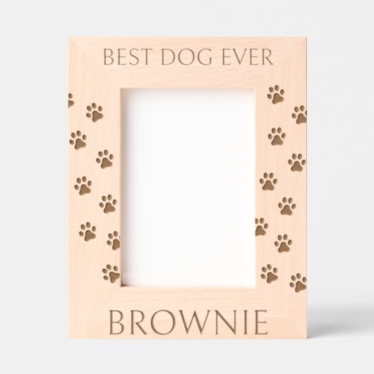 ポーパーソナライズされたト写真の印刷 レーザー彫刻フレーム (正面)