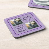 ポーパーソナライズされたト印刷ペットのコースター – 名前をカスタムする コースター (左側)