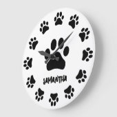 ポーパーソナライズされたト ラージ壁時計 (傾斜)