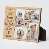 ポーパーソナライズされたプ版画ペット記念写真集 フォトプラーク (側面)