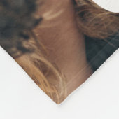 ポーパーソナライズされたラブプリントドッグラバーブランケット フリースブランケット (角)