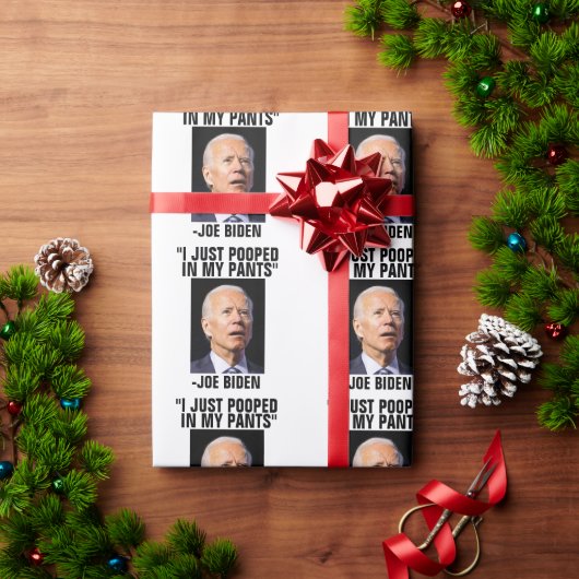 ポーピージョーバイデン氏兵器化紙 ラッピングペーパー (クリスマスギフト)