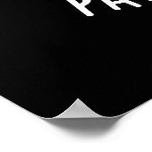 ポーフィーおもしろいブレイクキャットコーヒープンダークBG ポスター (角)