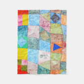 ポーフレンドリール・クレー フリースブランケット (正面)