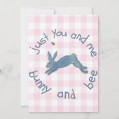 ポーブニービーバニーズビーツベビー 招待状 (裏面)