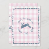 ポーブニービーバニーズビーツベビー 招待状 (正面/裏面)