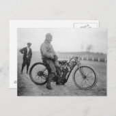 ポープオートバイレーサー， 1915 ポストカード (正面/裏面)