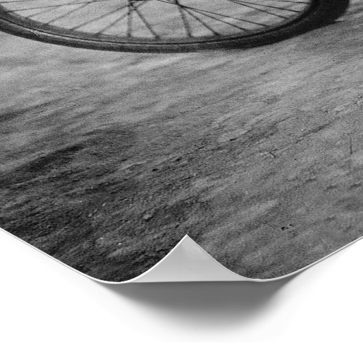 ポープオートバイレーサー、1915。ヴィンテージ写真 ポスター (角)