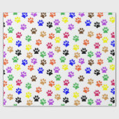 ポープカラフルプリント |カスタム ラッピングペーパー (フラット)