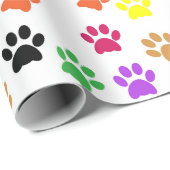 ポープカラフルプリント |カスタム ラッピングペーパー (ロールコーナー)