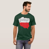 ポープジョンポール2世引用文 Tシャツ (正面フル)