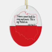 ポープジョンポールII引用文 セラミックオーナメント (右)