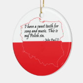 ポープジョンポールII引用文 セラミックオーナメント (左)