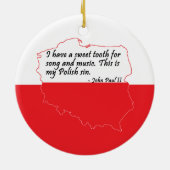 ポープジョンポールII引用文 セラミックオーナメント (裏面)