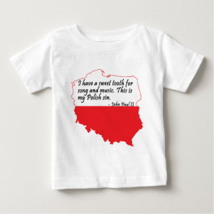 ポープジョンポールII引用文 ベビーTシャツ