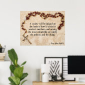 ポープジョンポールII引用文 ポスター (ホームオフィス)