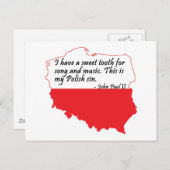 ポープジョンポールII引用文 ポストカード (正面/裏面)